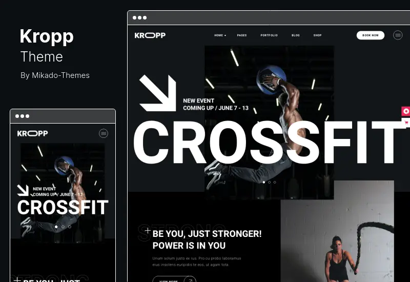 Kropp Theme - Fitness and Gym WordPress Theme
