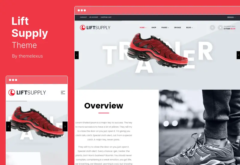 LiftSupply Theme - Single Product WooCommerce WordPress Theme