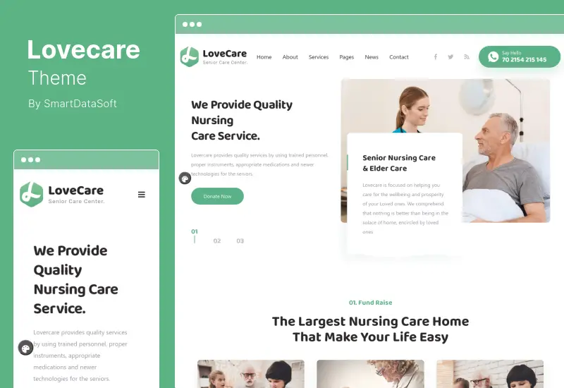 Lovecare Theme - Senior Care WordPress Theme