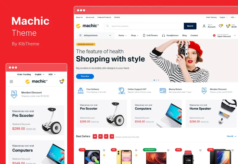 Machic Theme - Electronics Store WooCommerce Theme