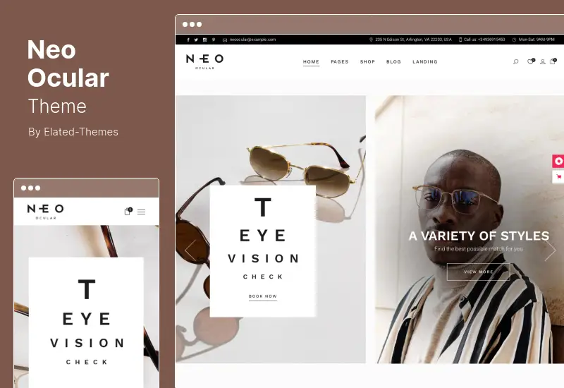 Neo Ocular Theme - Optician and Optical Store WordPress Theme