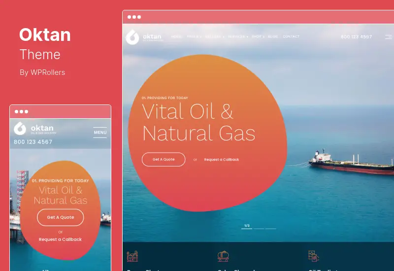 Oktan Theme - Oil & Gas Industry WordPress Theme
