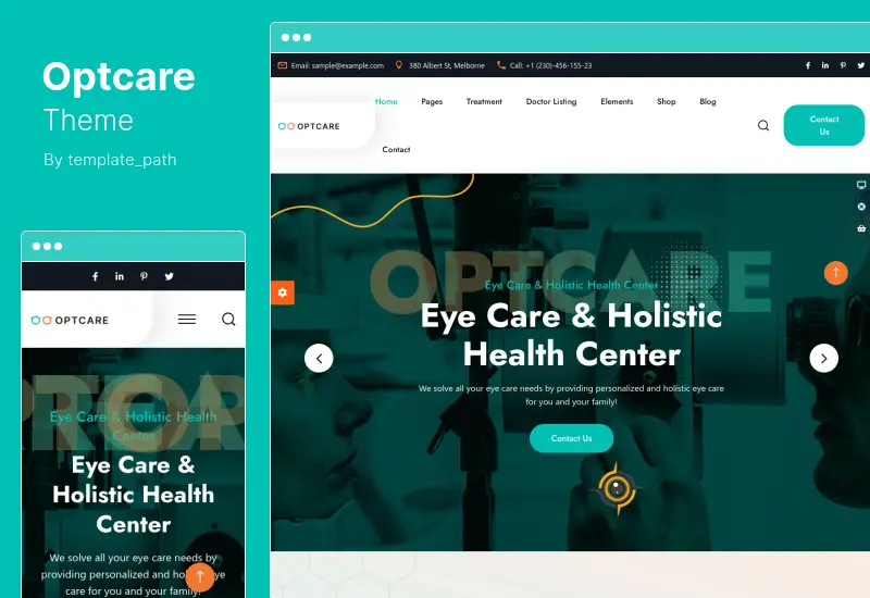 Optcare Theme - Eye Care WordPress Theme