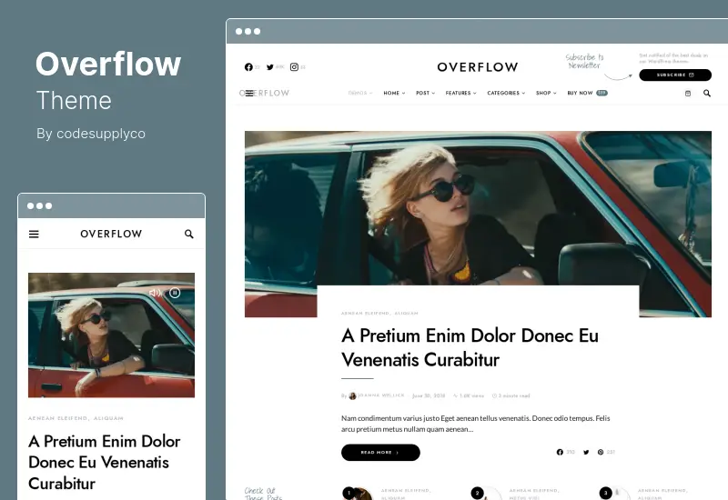 Overflow Theme - Contemporary Blog & Magazine WordPress Theme