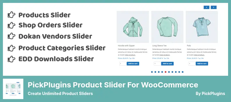 PickPlugins Product Slider for WooCommerce Plugin - Create Unlimited Product Sliders