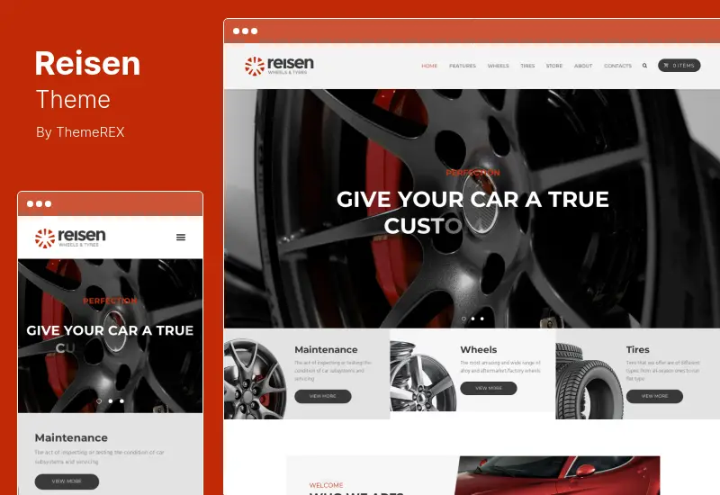 Reisen Theme - Automechanic & Auto Body Repair Car WordPress Theme