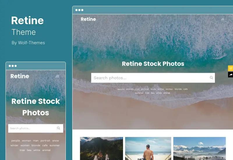 Retine Theme - A WordPress Theme for Photographers and Creatives