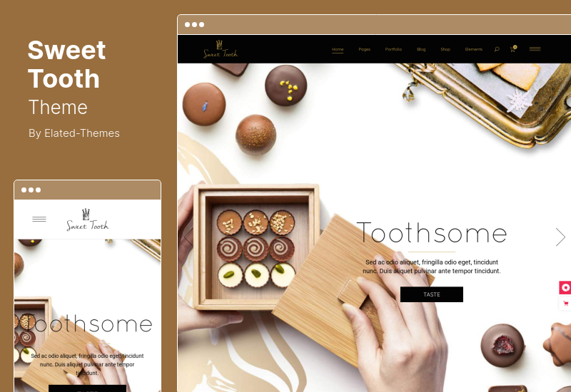 Sweet Tooth Theme - Delicious Cake Shop WordPress Theme