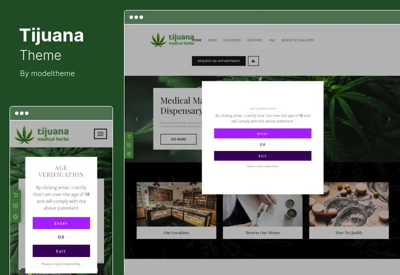 Tijuana Theme - Marijuana Dispensary & Medical WordPress Theme
