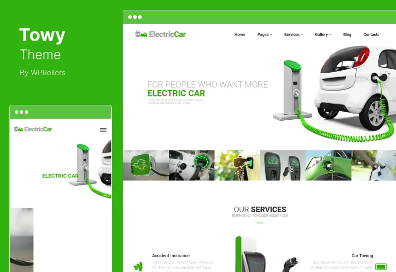 Towy Theme - Emergency Auto Towing and Roadside Assistance Service WordPress Theme