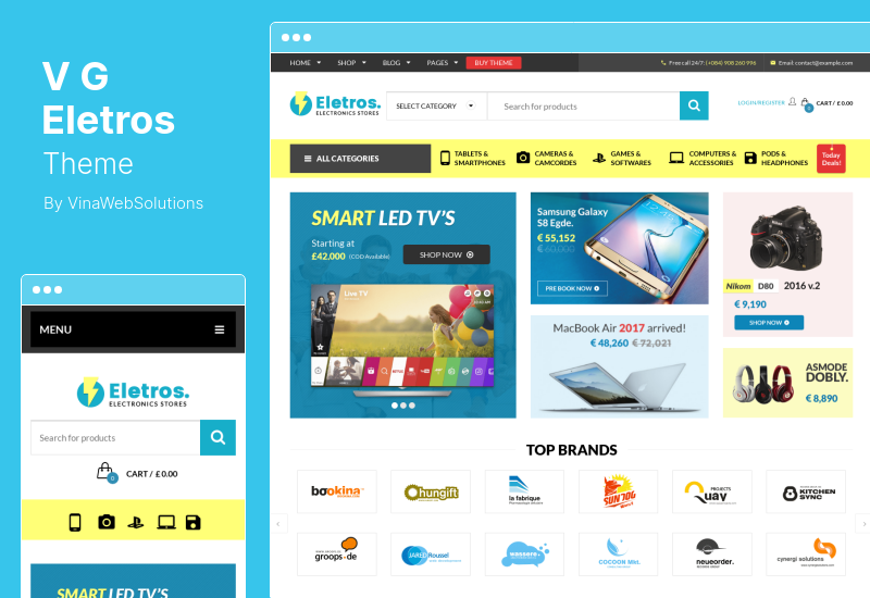 VG Eletros Theme - Electronics Store WooCommerce Theme