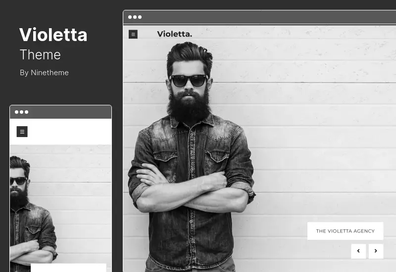 Violetta Theme - Personal Portfolio WordPress Theme
