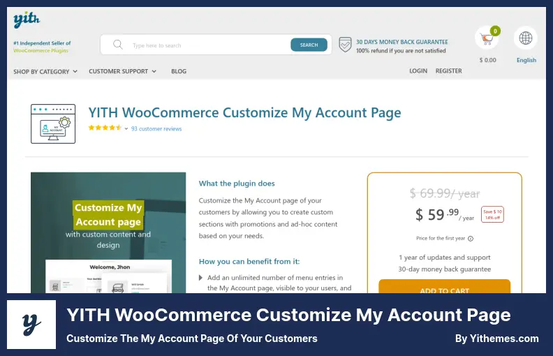 YITH WooCommerce Customize My Account Page Plugin - Customize The My Account Page of Your Customers