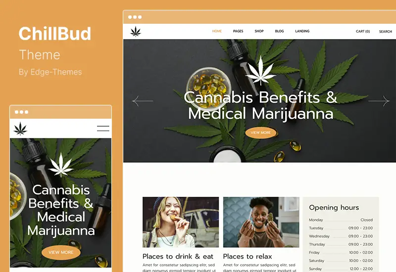 ChillBud Theme - Medical Marijuana and Cannabis WordPress Theme