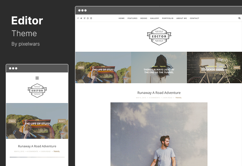 Editor Theme - A WordPress Theme for Bloggers