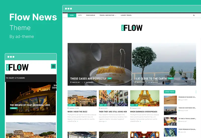 Flow News Theme - Magazine and Blog WordPress Theme