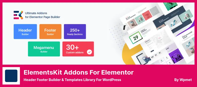 ElementsKit Addons for Elementor Plugin - Header Footer Builder & Templates Library for WordPress