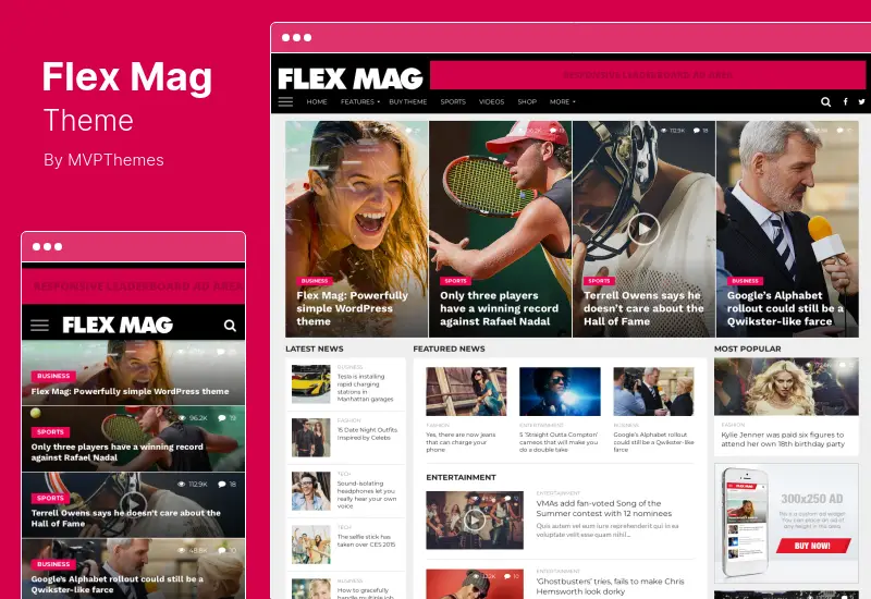 Flex Mag Theme - Responsive News WordPress Theme