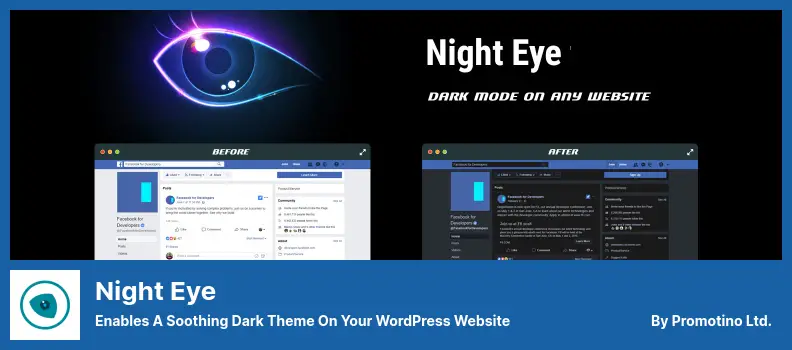 Night Eye Plugin - Enables a Soothing Dark Theme On Your WordPress Website