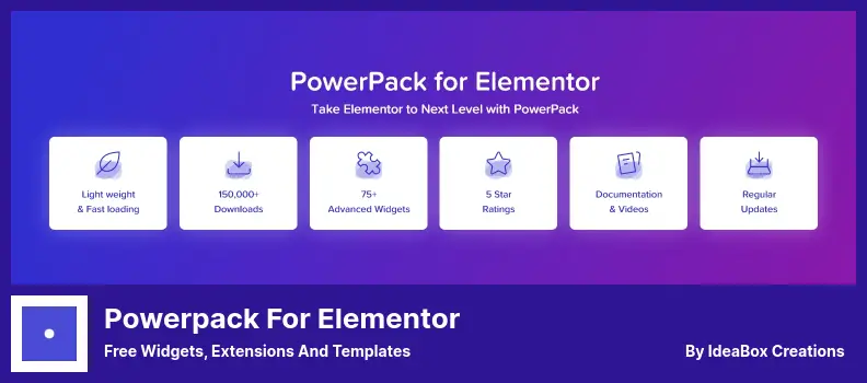 Powerpack For Elementor Plugin - Free Widgets, Extensions and Templates