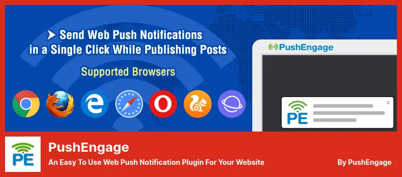 PushEngage Plugin - An Easy to Use Web Push Notification Plugin for Your Website