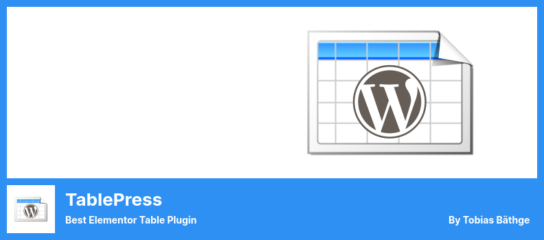 TablePress Plugin - Best Elementor Table Plugin