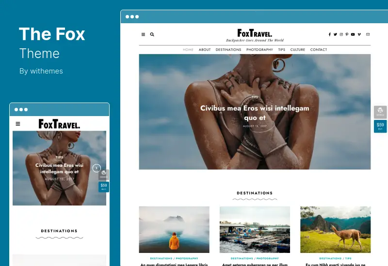 The Fox Theme - Minimal Newspaper Blog Magazine WordPress Theme