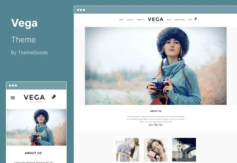 Vega Theme - Photography WordPress Theme