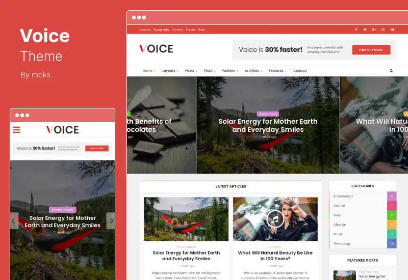 Voice Theme - News Magazine WordPress Theme