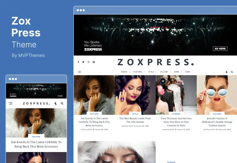 ZoxPress Theme - The All In One News WordPress Theme