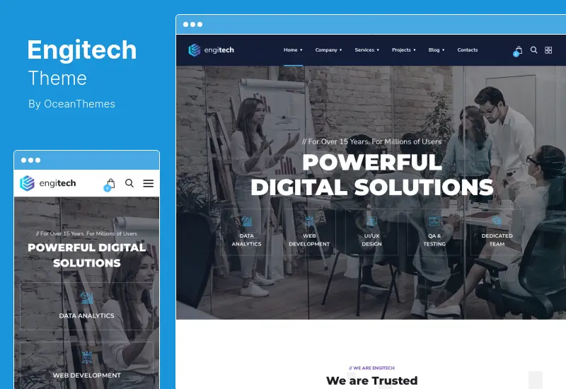 Engitech Theme - IT Solutions & Services WordPress Theme