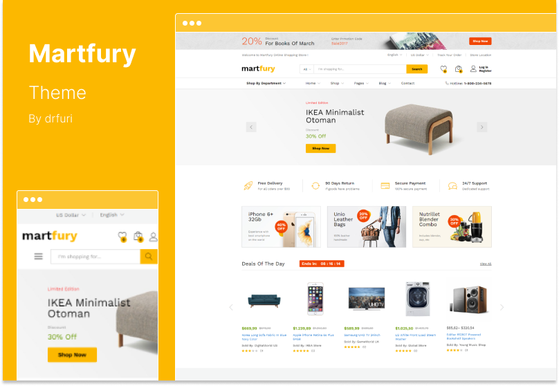 Martfury Theme - WooCommerce Marketplace WordPress Theme