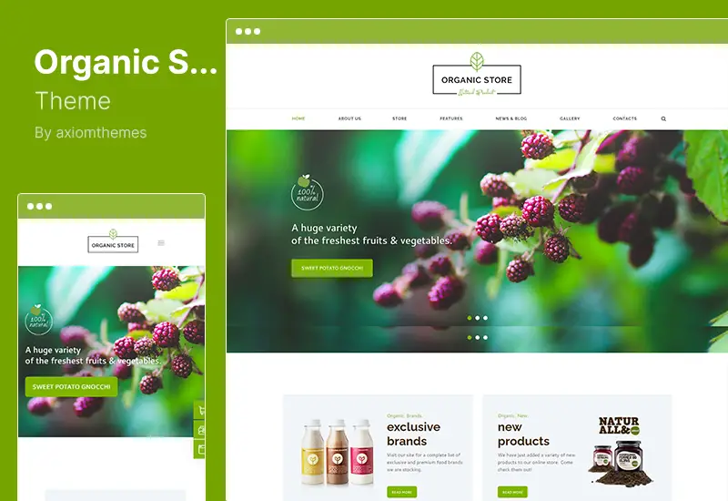 Organic Store Theme - Eco Products Shop WordPress Theme