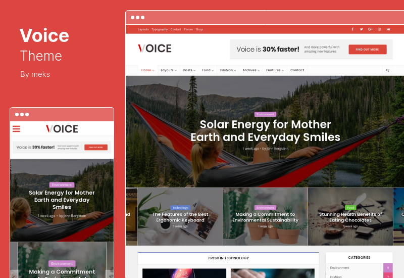 Voice Theme - News Magazine WordPress Theme