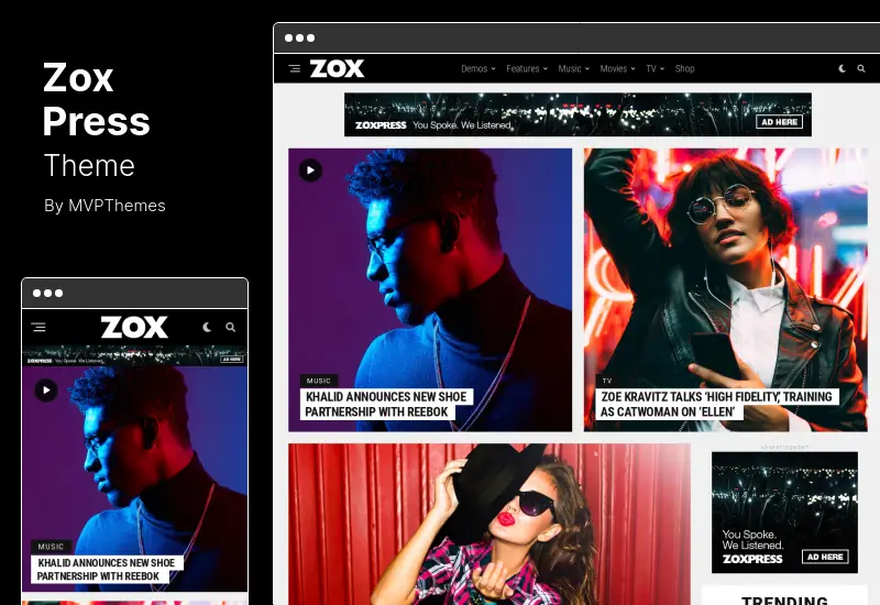 ZoxPress Theme - The All-In-One News WordPress Theme