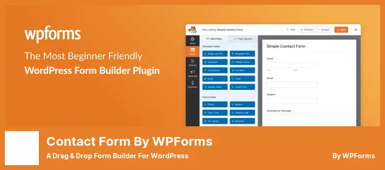 Contact Form by WPForms Plugin - A Drag & Drop Form Builder for WordPress