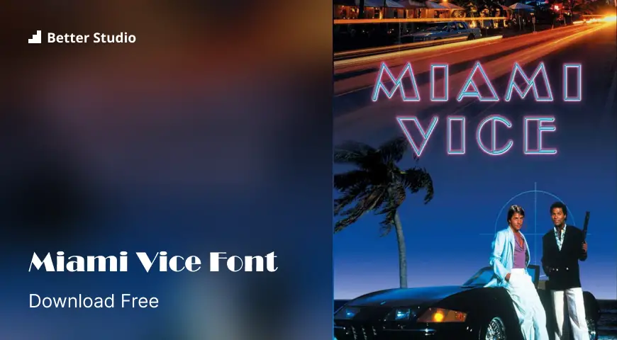 free miami vice font typeface
