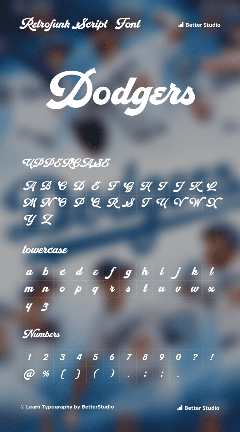 Dodgers Font: Download Free Font & Logo