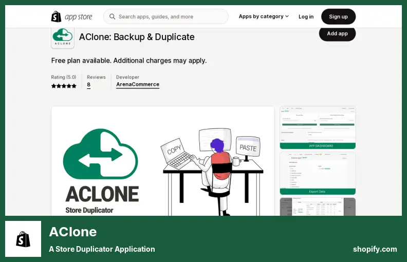 AClone - a Store Duplicator Application
