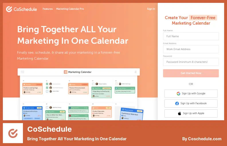CoSchedule - Bring Together All Your Marketing in One Calendar