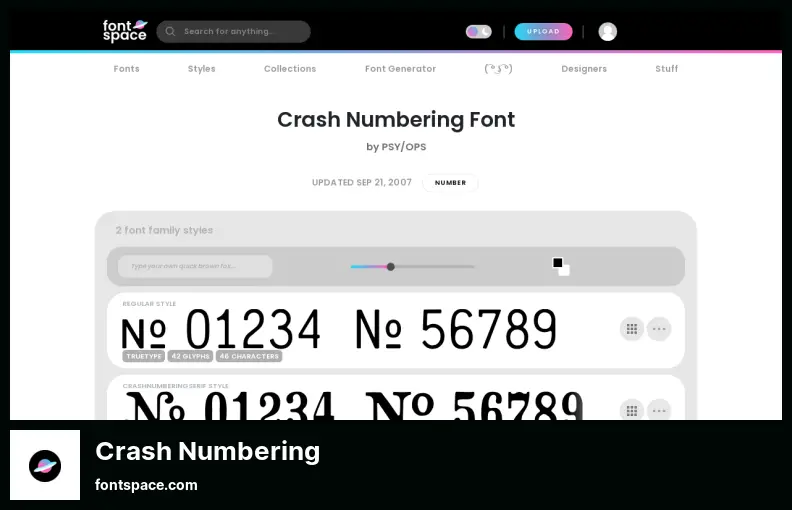 Crash Numbering - 