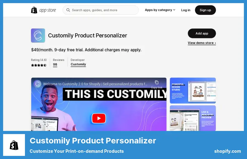 Customily Product Personalizer - Customize Your Print-on-demand Products