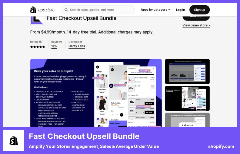 Fast Checkout Upsell Bundle - Amplify Your Stores Engagement, Sales & Average Order Value