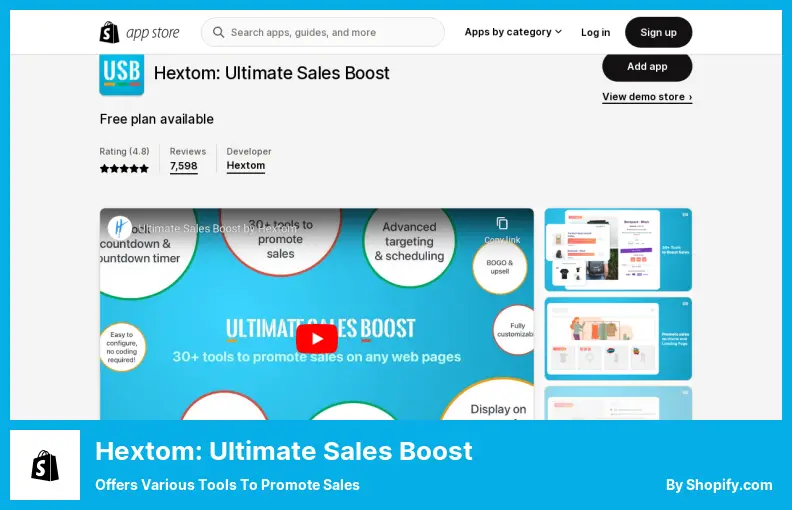 Hextom: Ultimate Sales Boost - Offers Various Tools to Promote Sales