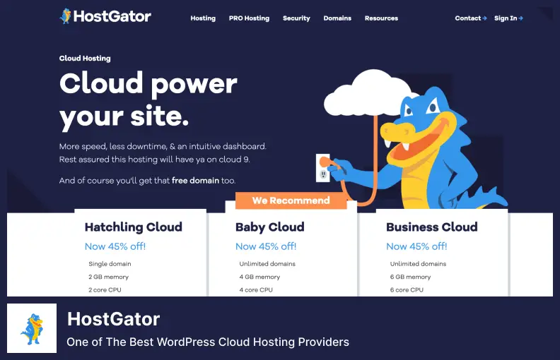 HostGator - Cloud Power Your Site