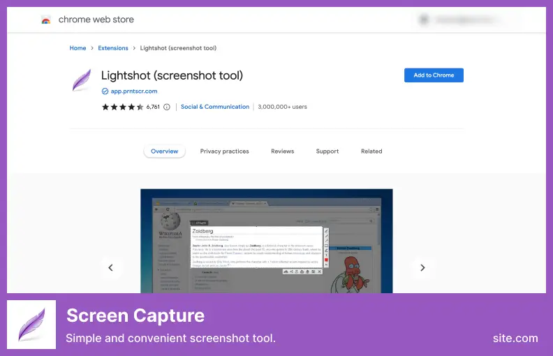 Lightshot - a Simple and Convenient Screenshot Tool