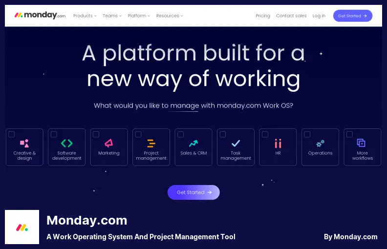 Monday.com - A Work Operating System and Project Management Tool