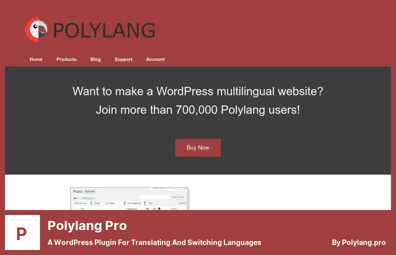 Polylang Pro Plugin - a WordPress Plugin for Translating and Switching Languages