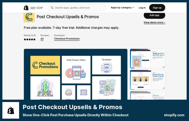 Post Checkout Upsells & Promos - Show One-Click Post Purchase Upsells Directly Within Checkout