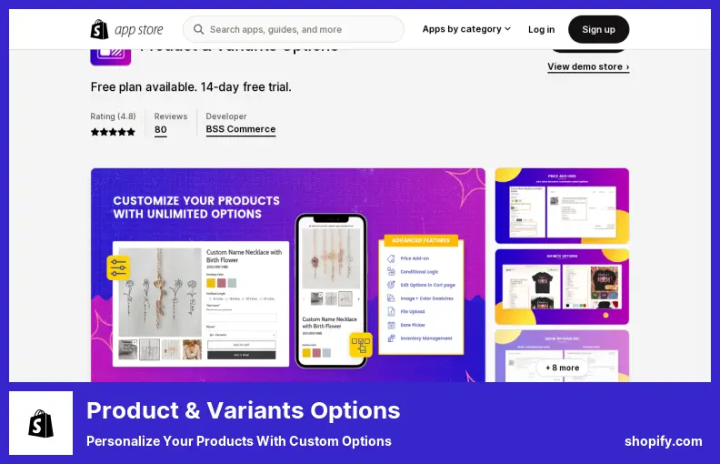 Product & Variants Options - Personalize Your Products With Custom Options